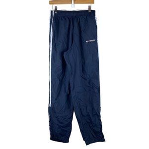 VINTAGE TOMMY HILFIGER ATHLETICS Track Pants Men BLUE Wind Zipper Ankle M